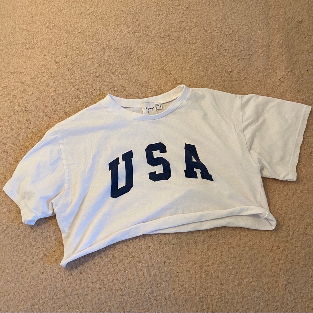 USA Cropped Tee